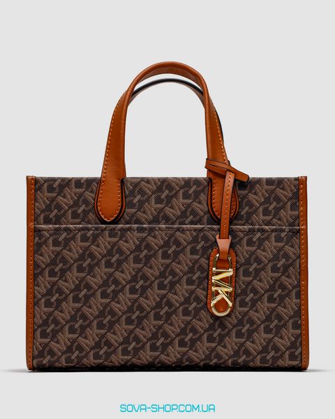 Жіноча сумка Michael Kors GIGI LG Grab Tote Brown Premium фото