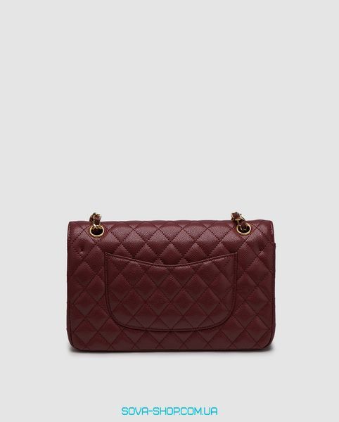 Жіноча сумка Chanel Classic 2.55 Medium Double Flap in Burgundy/Gold Premium фото