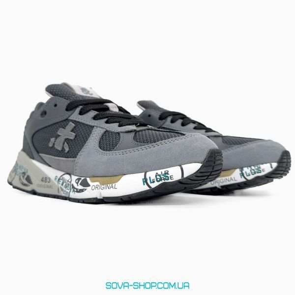 Чоловічі кросівки Premiata Uomo Mase Gray Green Premium фото