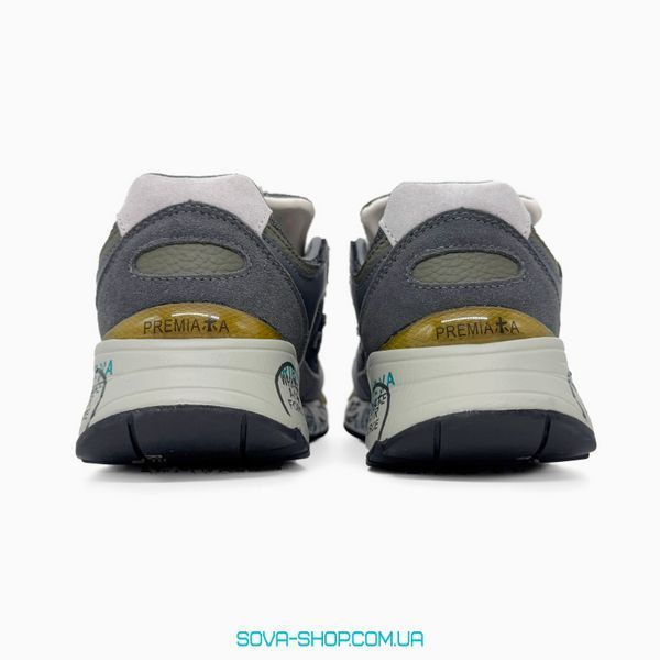 Чоловічі кросівки Premiata Uomo Mase Gray Green Premium фото