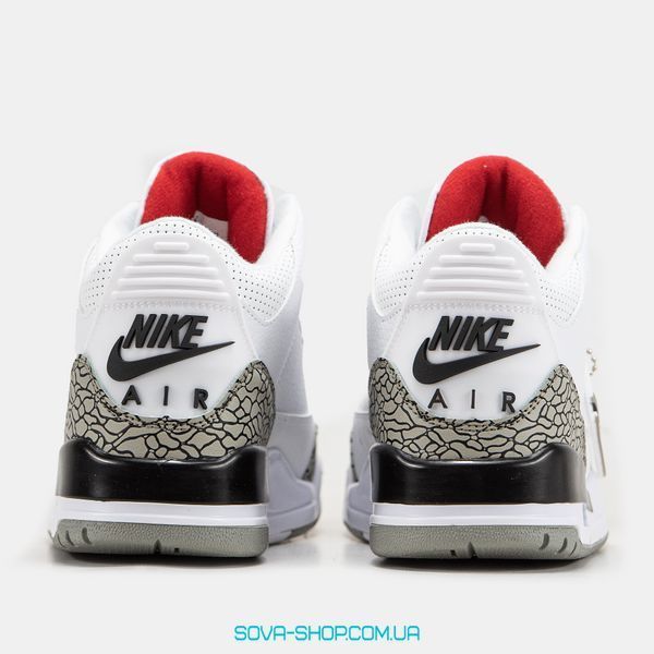 Чоловічі баскетбольні кросівки Nike Air Jordan 3 White Cement фото