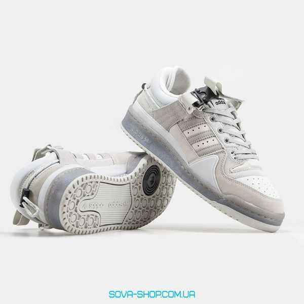 Чоловічі та жіночі кросівки Adidas Forum x Bad Bunny "Grey" фото