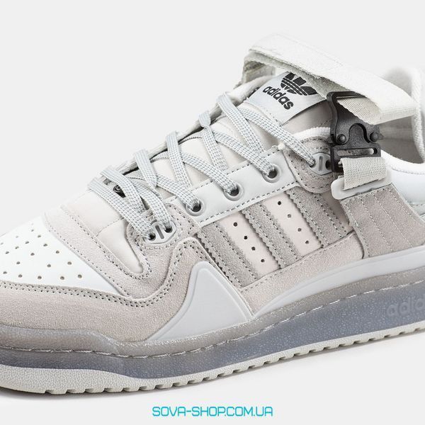 Чоловічі та жіночі кросівки Adidas Forum x Bad Bunny "Grey" фото
