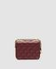 Жіноча сумка Chanel Quilted Perfect Fit Flap Coin Purse Burgundy/Gold Premium re-128984 фото 2