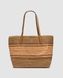 Жіноча сумка Coach Coach City Tote Bag Leather-Trimmed Straw Honey Brown Multi Premium re-127623 фото 2