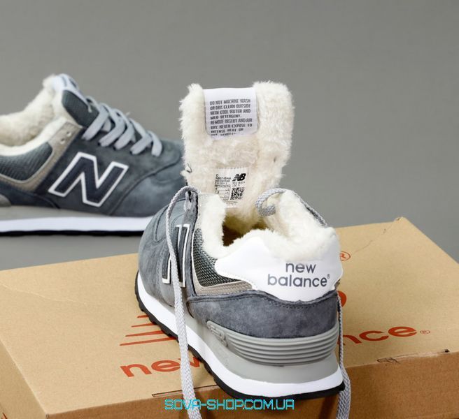 Чоловічі зимові кросівки New Balance 547 Light Grey Хутро фото