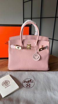 Жіноча сумка Hermes Birkin 30 Pink Gold Hardware Premium фото
