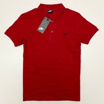 Чоловіче поло Nike червоне фото