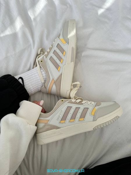Женские кроссовки Adidas Drop Step Beige Yellow фото