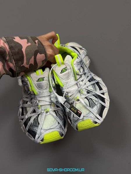 Жіночі кросівки Balenciaga 3XL Extreme Laces Acid / Silver фото