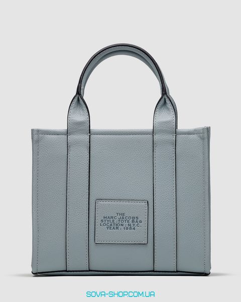 Женская сумка Marc Jacobs The Leather Small Tote Bag Blue Premium фото