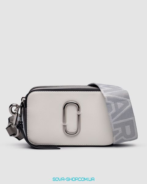 Женская сумка Marc Jacobs The Snapshot Metallic White Premium фото