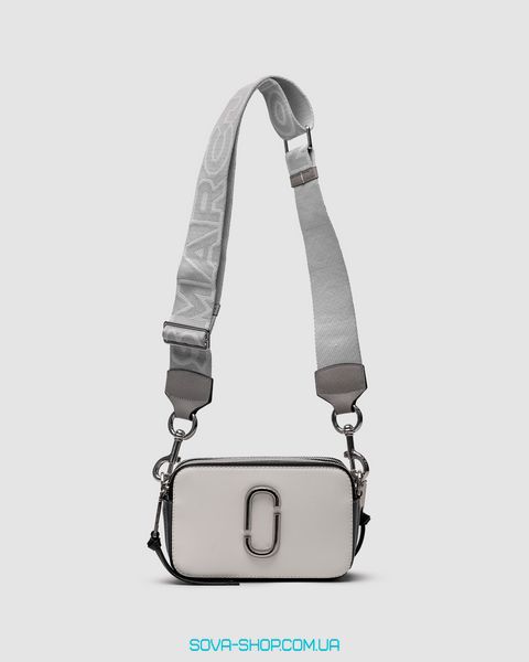 Женская сумка Marc Jacobs The Snapshot Metallic White Premium фото