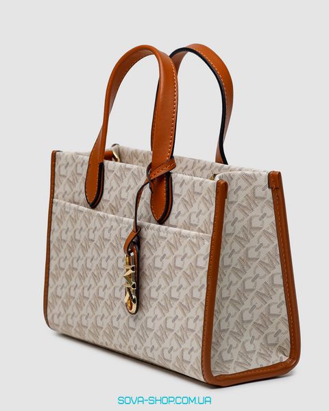 Жіноча сумка Michael Kors GIGI LG Grab Tote Ivory Premium фото