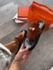 Женские шлепанцы Hermes Empire Sandal Brun Amourette Premium re-129332 фото 6