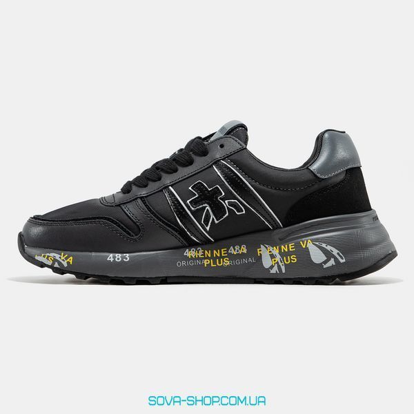 Чоловічі кросівки Premiata Lander Black Grey Premium фото