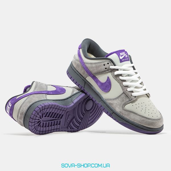 Чоловічі зимові кросівки Nike SB Dunk Low Purple Pegion Хутро фото