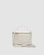 Женская сумка Chanel Classic White Lambskin Pearl Crush Vanity Bag White Premium re-126880 фото 4