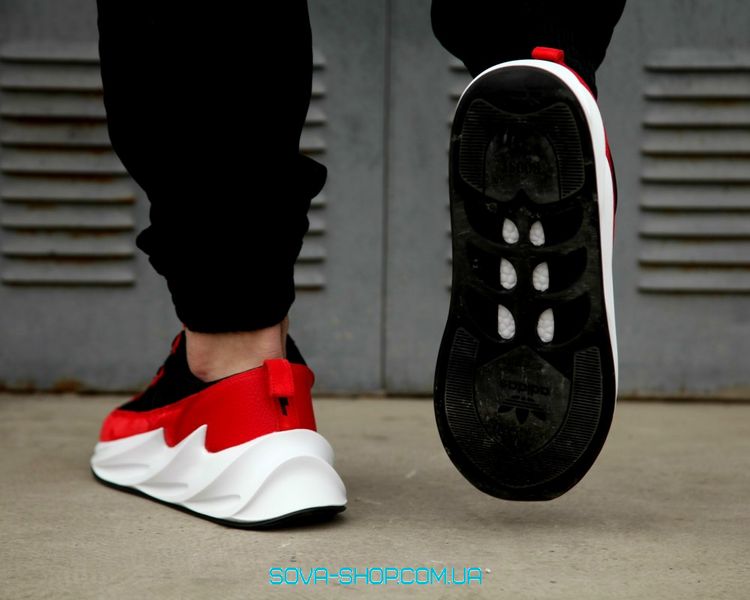 Чоловічі кросівки Adidas Sharks Boost Black White Red фото