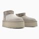 Женские зимние ботинки UGG Classic Ultra Mini Platform XL Grey PREMIUM re-11913 фото 6