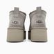 Жіночі зимові ботинки UGG Classic Ultra Mini Platform XL Grey PREMIUM re-11913 фото 5