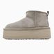 Жіночі зимові ботинки UGG Classic Ultra Mini Platform XL Grey PREMIUM re-11913 фото 3