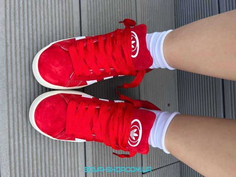 Женские кроссовки Adidas Campus 00s Red Premium фото