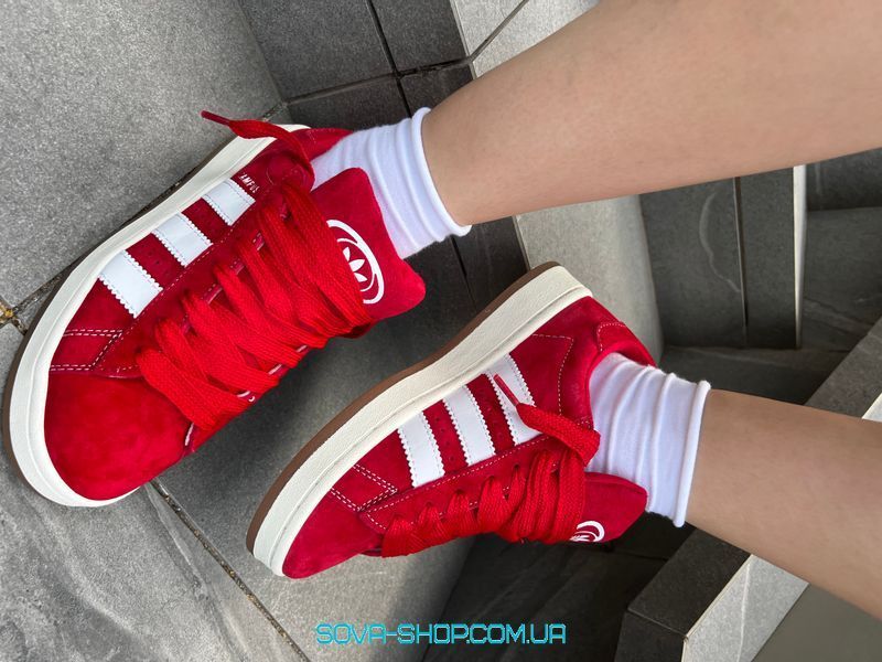 Женские кроссовки Adidas Campus 00s Red Premium фото