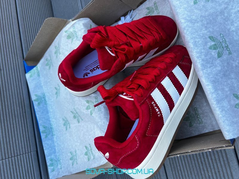 Женские кроссовки Adidas Campus 00s Red Premium фото
