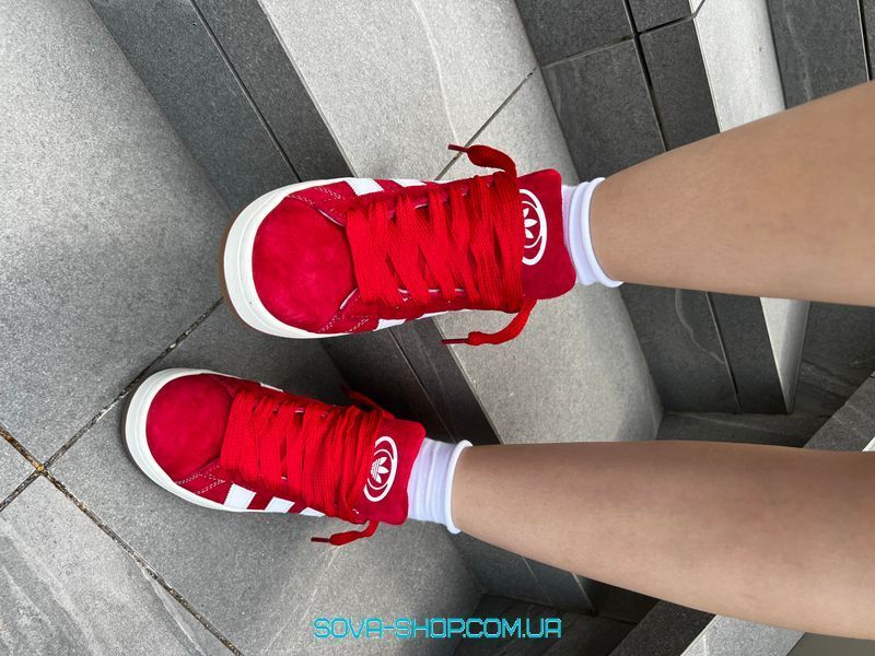 Женские кроссовки Adidas Campus 00s Red Premium фото