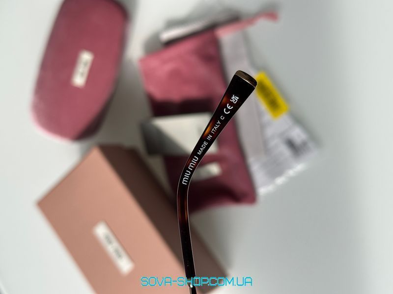 Сонцезахисні окуляри Miu Miu MUA53S ZVN60O Brown/Gold Premium фото
