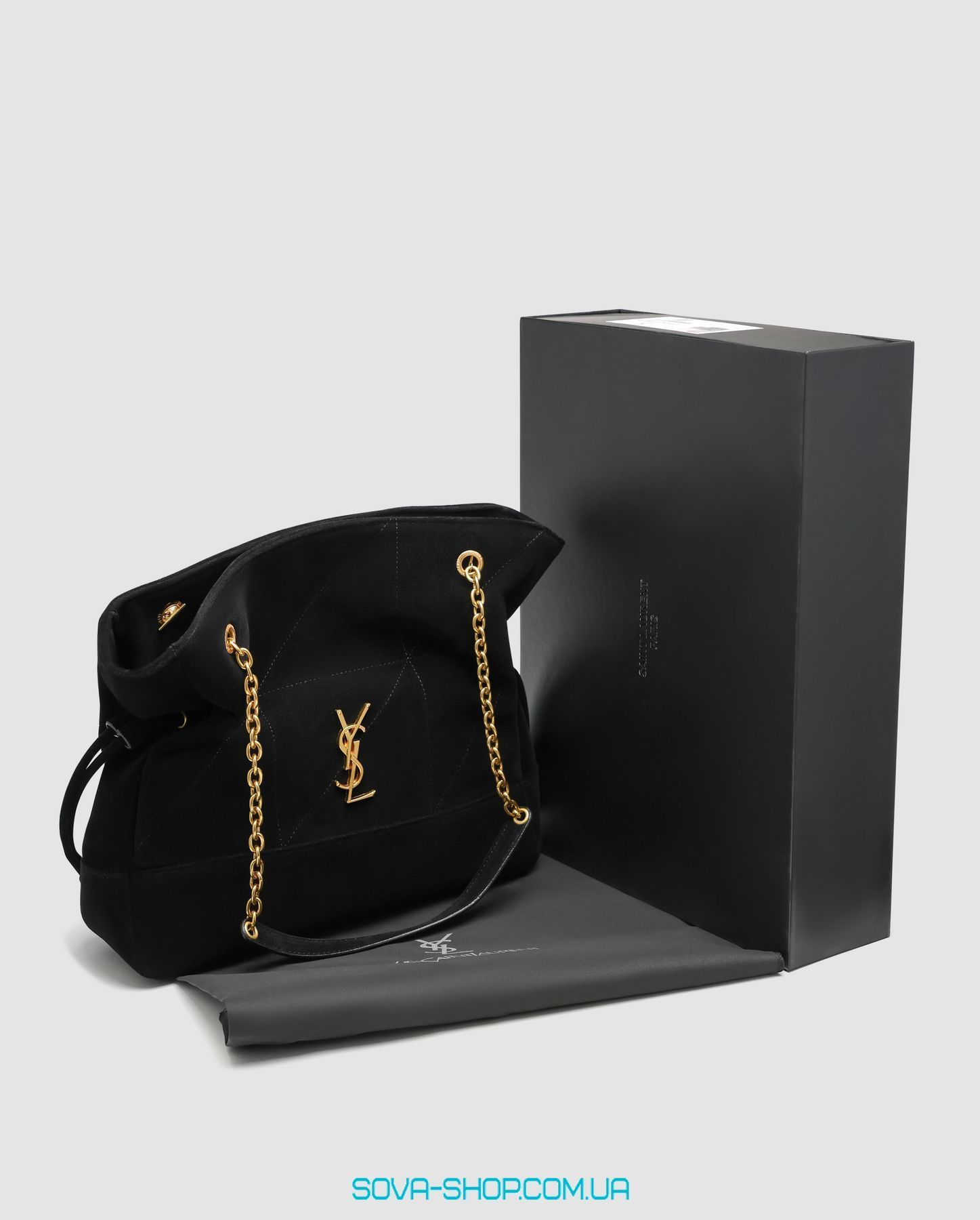 Жіноча сумка Yves Saint Laurent Jamie Shopping in Suede Black