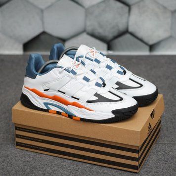 Чоловічі кросівки Adidas Niteball White Orange Blue фото