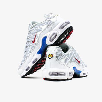 Чоловічі кросівки Nike Air Max Plus White University Red (GS) фото