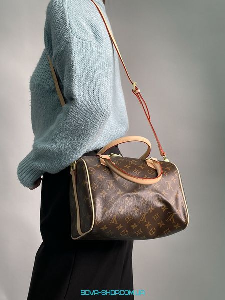 Женская сумка Louis Vuitton Speedy Bandoulière 30 Brown/Pink Premium фото