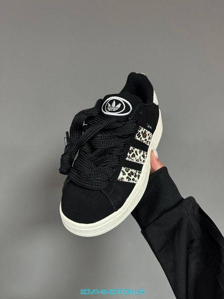 Женские кроссовки Adidas Campus 00s Black/Leopard фото