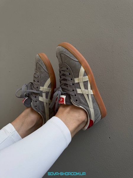 Жіночі та чоловічі кросівки Asics Onitsuka Tiger GREY / RED фото