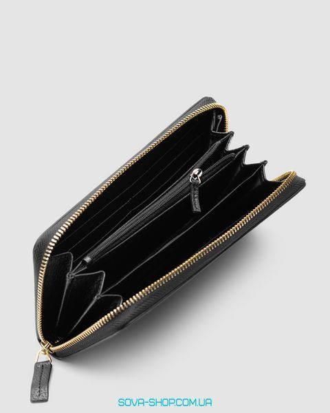 Кошелёк Gucci Animalier Leather Zip Around Wallet Black Premium фото