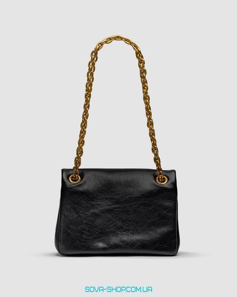 Женская сумка Balenciaga Monaco Mini Chain Bag Black/Gold Premium фото