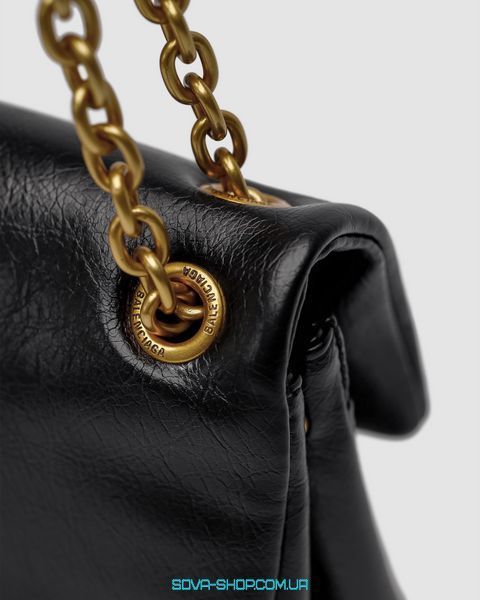 Женская сумка Balenciaga Monaco Mini Chain Bag Black/Gold Premium фото
