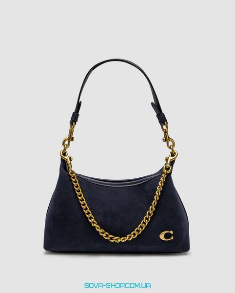Жіноча сумка Coach Juliet Shoulder Bag Blue Suede Premium фото