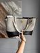 Женская сумка Chanel Hobo Shopping Tote Bag in Grey Suede and Black Quilted Calfskin Premium re-127660 фото 3