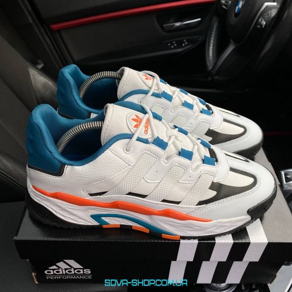 Чоловічі кросівки Adidas Niteball White Orange Blue фото