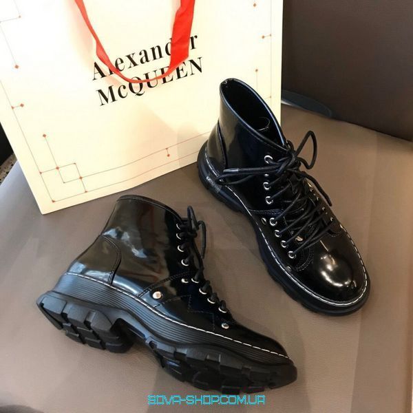 Жіночі кросівки Ankle Boots Black Alexander McQueen фото