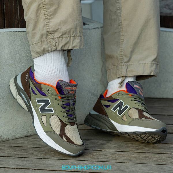 Мужские кроссовки New Balance 990 v3 x Teddy Santis &ldquo;Green Purple&rdquo; фото