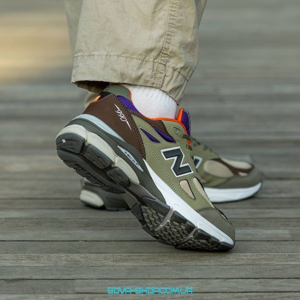 Мужские кроссовки New Balance 990 v3 x Teddy Santis &ldquo;Green Purple&rdquo; фото