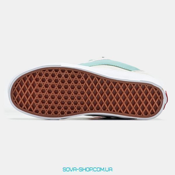 Женские и мужские кеды V a n s KNU Skool Premium Grey Mint фото