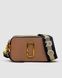 Жіноча сумка Marc Jacobs The Snapshot Dark Beige/Gold Premium re-11417 фото 2