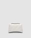 Жіноча сумка Balenciaga Crush Small Chain Bag Quilted in White\Silver Premium re-126772 фото 3