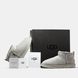 Жіночі зимові ботинки UGG Classic Ultra Mini Light Grey Premium re-9586 фото 8